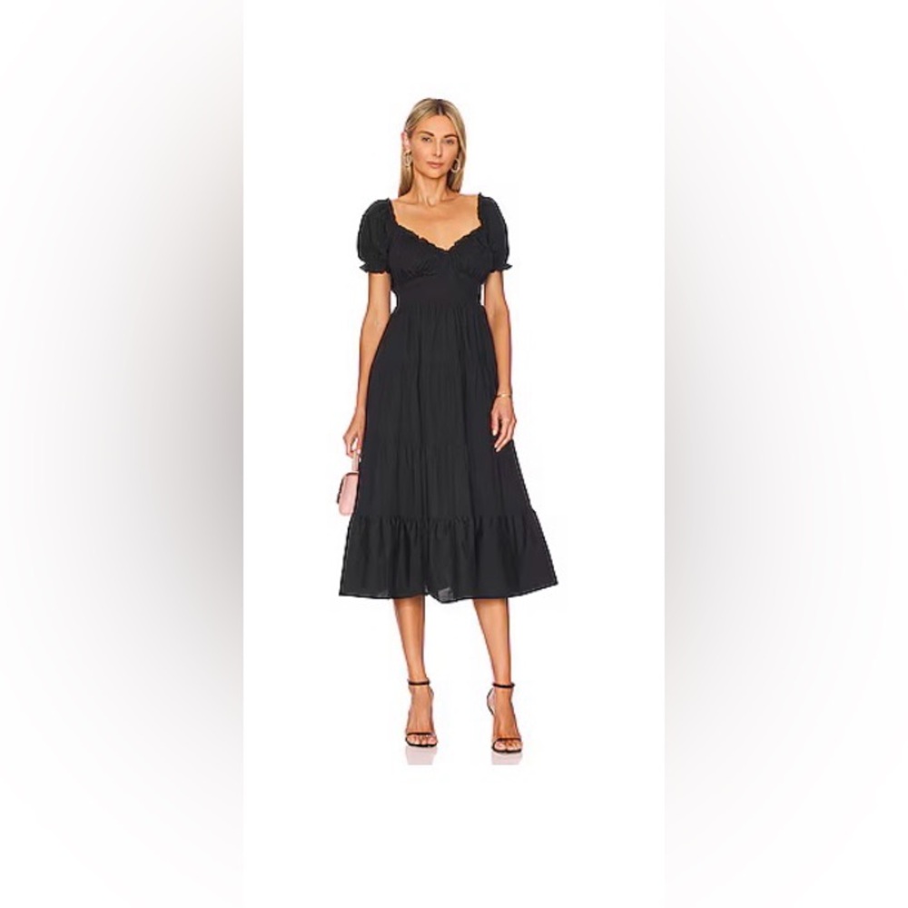 ASTR THE LABEL Cinched Bust Dress in Black NWT *FLAWED* Women’s Size XS Festival